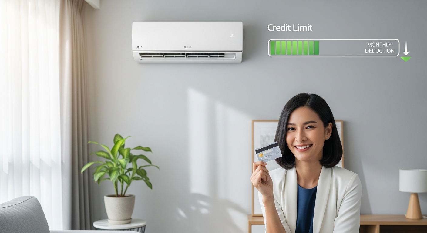 ผ่อนแอร์แบบไหนไม่กระทบวงเงินบัตรเครดิต? เทียบ 3 วิธีชัดๆ