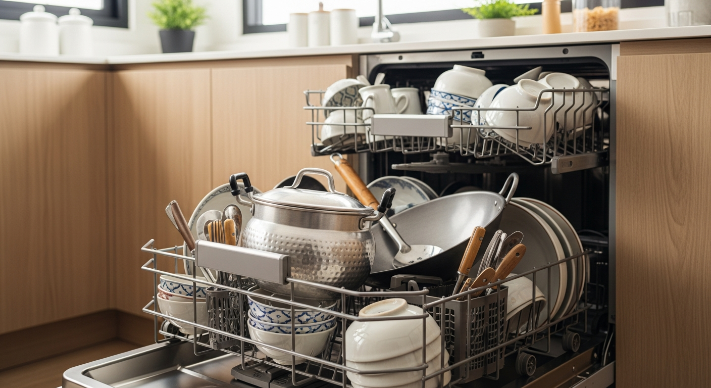 เครื่องล้างจาน LG ใส่หม้อแกง กระทะผัดได้จริงไหม?