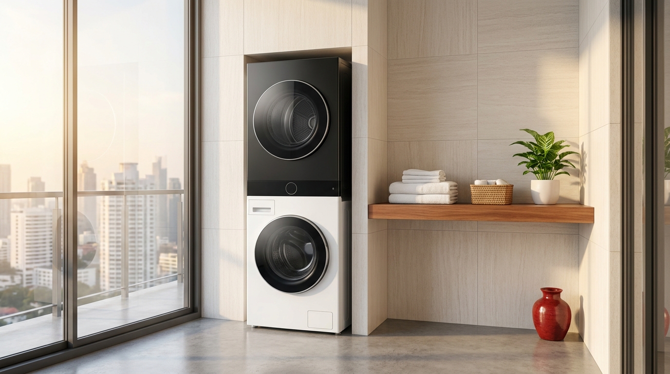 รีวิว LG WashTower WT1410NHEG — ซักอบครบจบในเครื่องเดียว ผ่อนรายเดือนได้