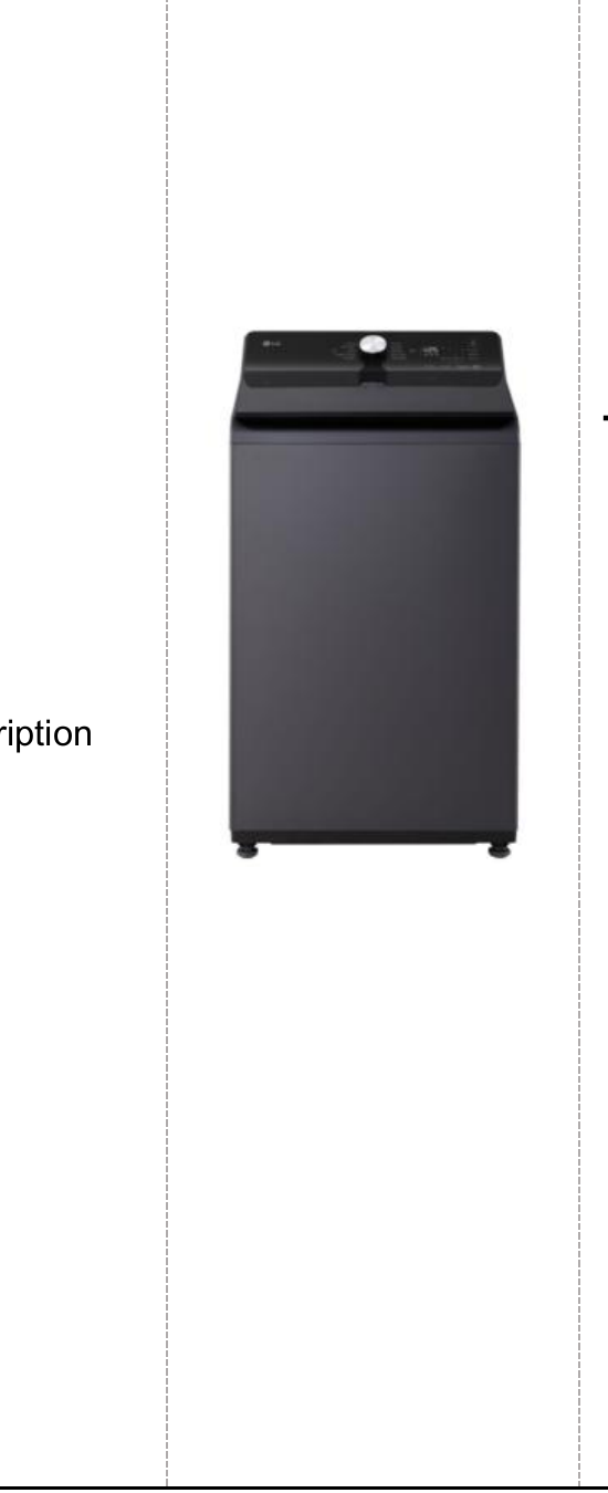LG เครื่องซักผ้าฝาบน 15 KG (NEW)