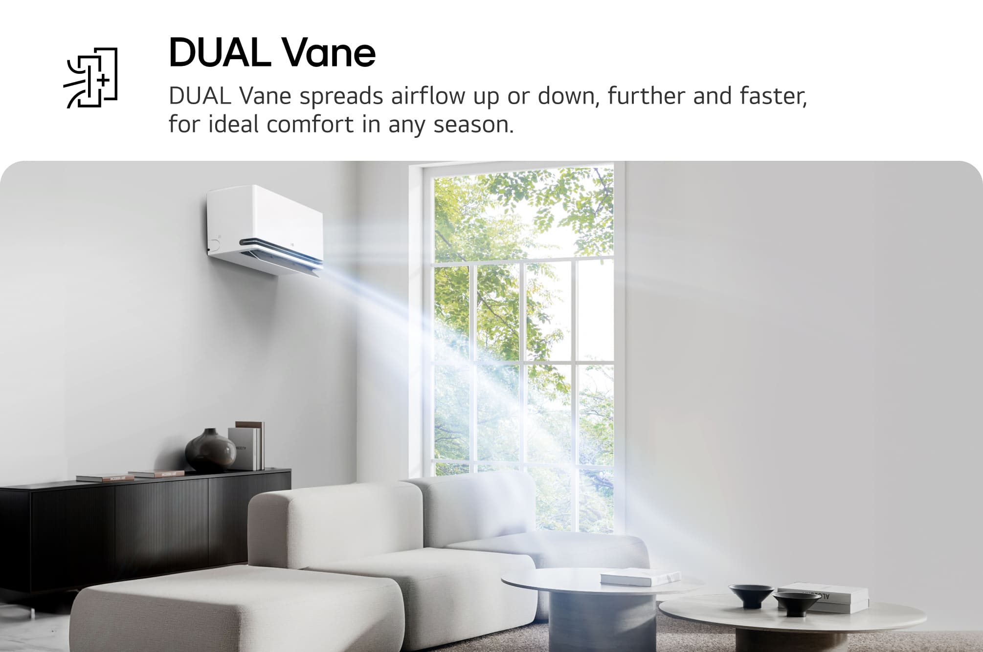 LG DUALCOOL AI SAQ24B 24,000 BTU มุม 3