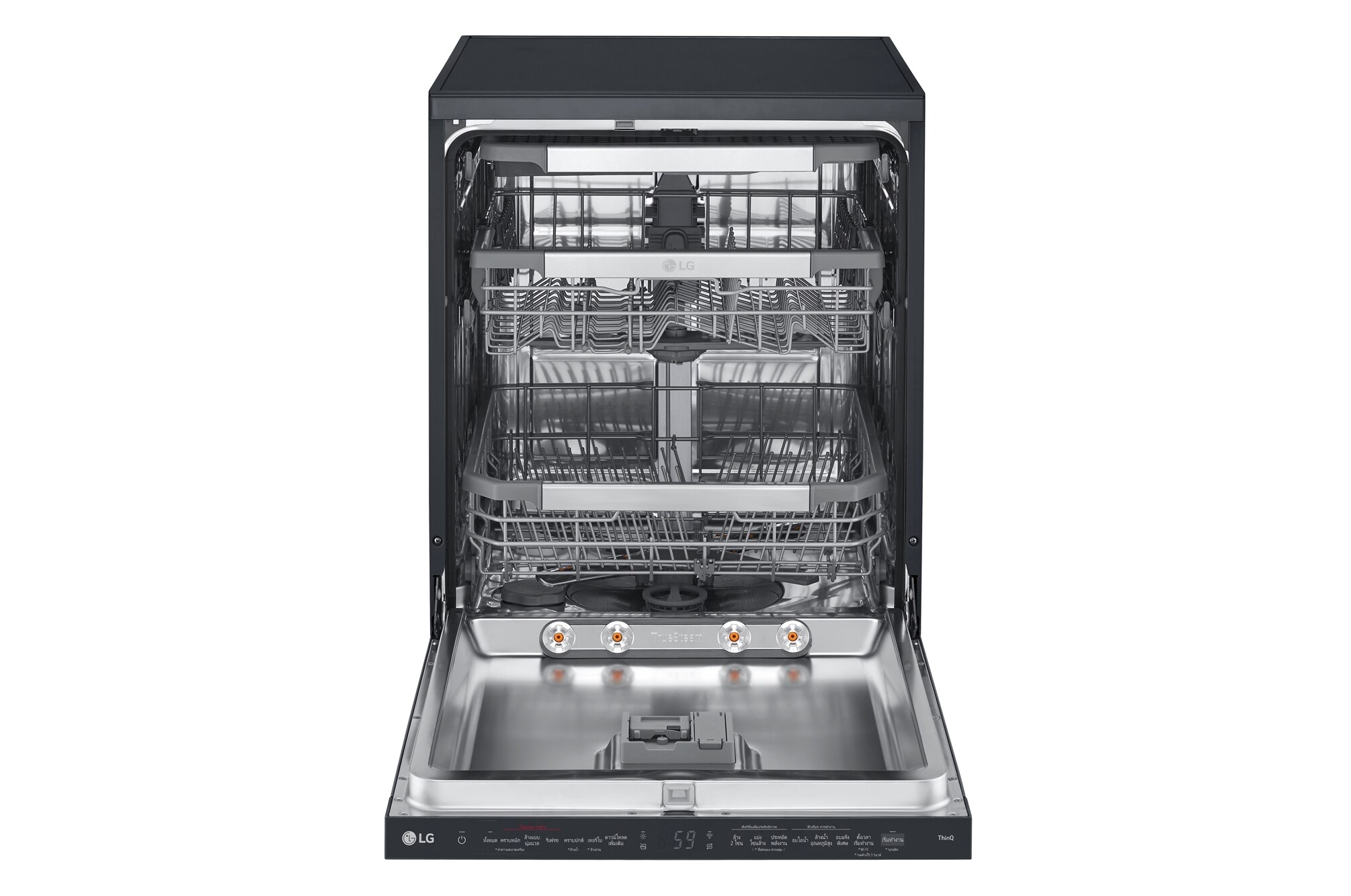 LG เครื่องล้างจาน QuadWash Steam สีดำ มุม 2