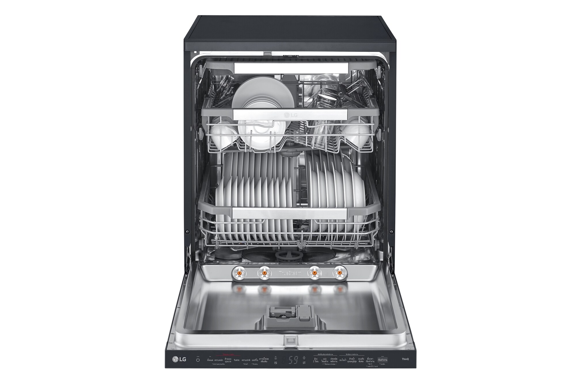 LG เครื่องล้างจาน QuadWash Steam สีดำ มุม 3