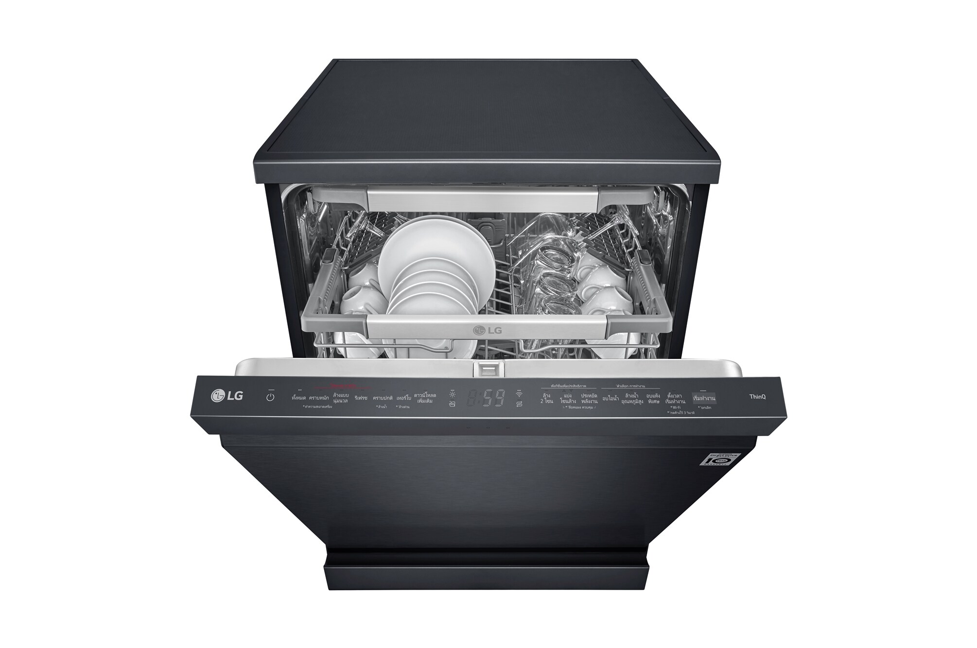 LG เครื่องล้างจาน QuadWash Steam สีดำ มุม 4