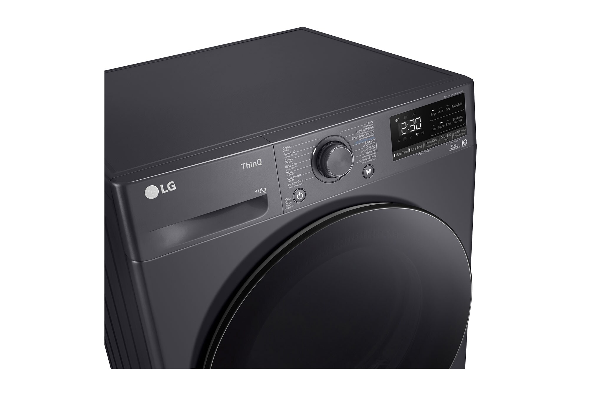 LG เครื่องอบผ้า 10 KG Dual Inverter Heat Pump มุม 3