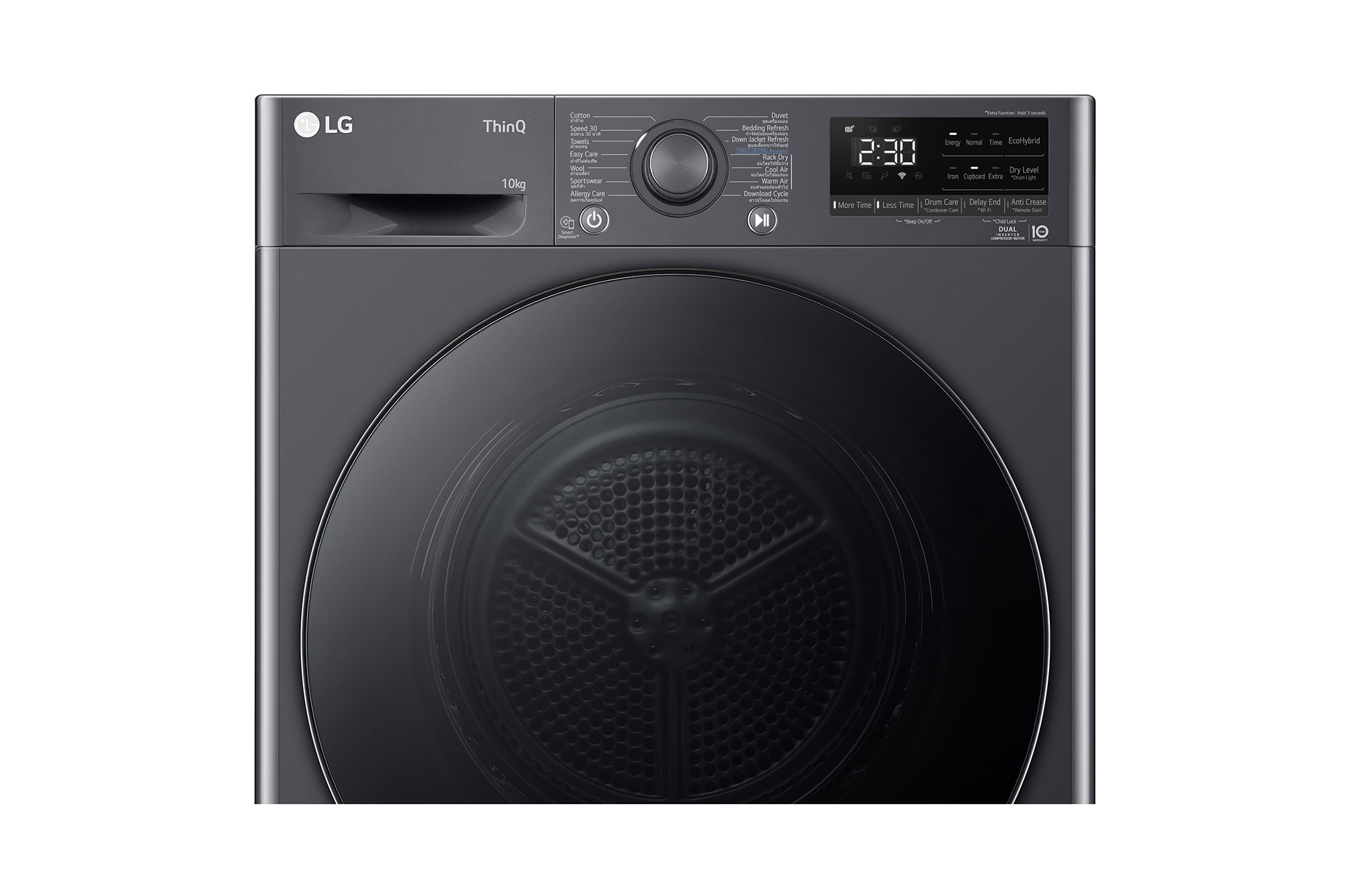 LG เครื่องอบผ้า 10 KG Dual Inverter Heat Pump มุม 7
