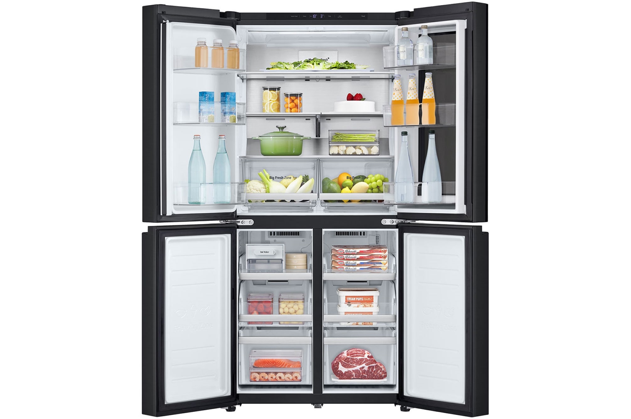 LG ตู้เย็น Multi-Door InstaView 18.7 คิว มุม 2