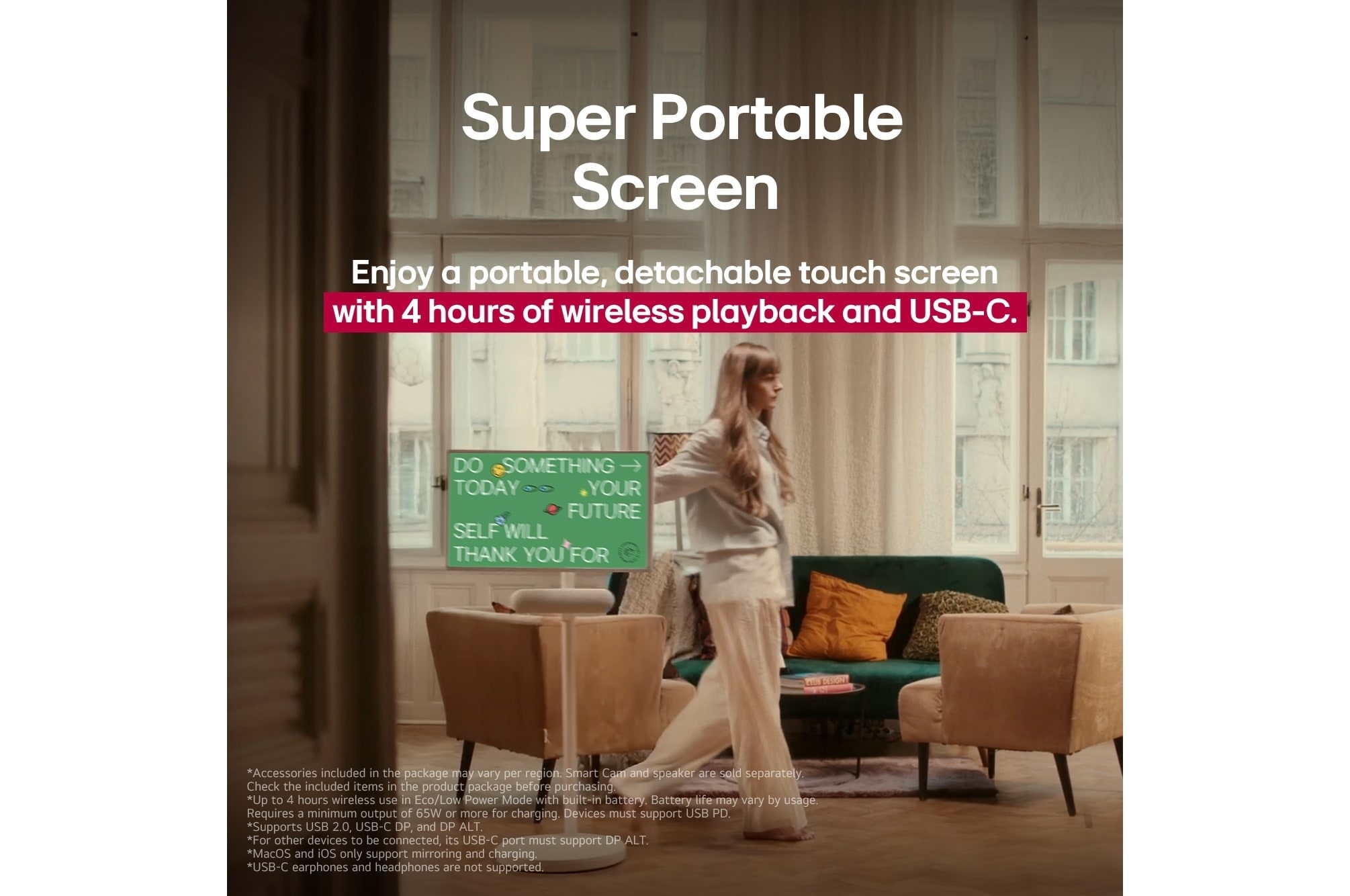 LG StanbyMe2 27 นิ้ว Portable Screen มุม 2