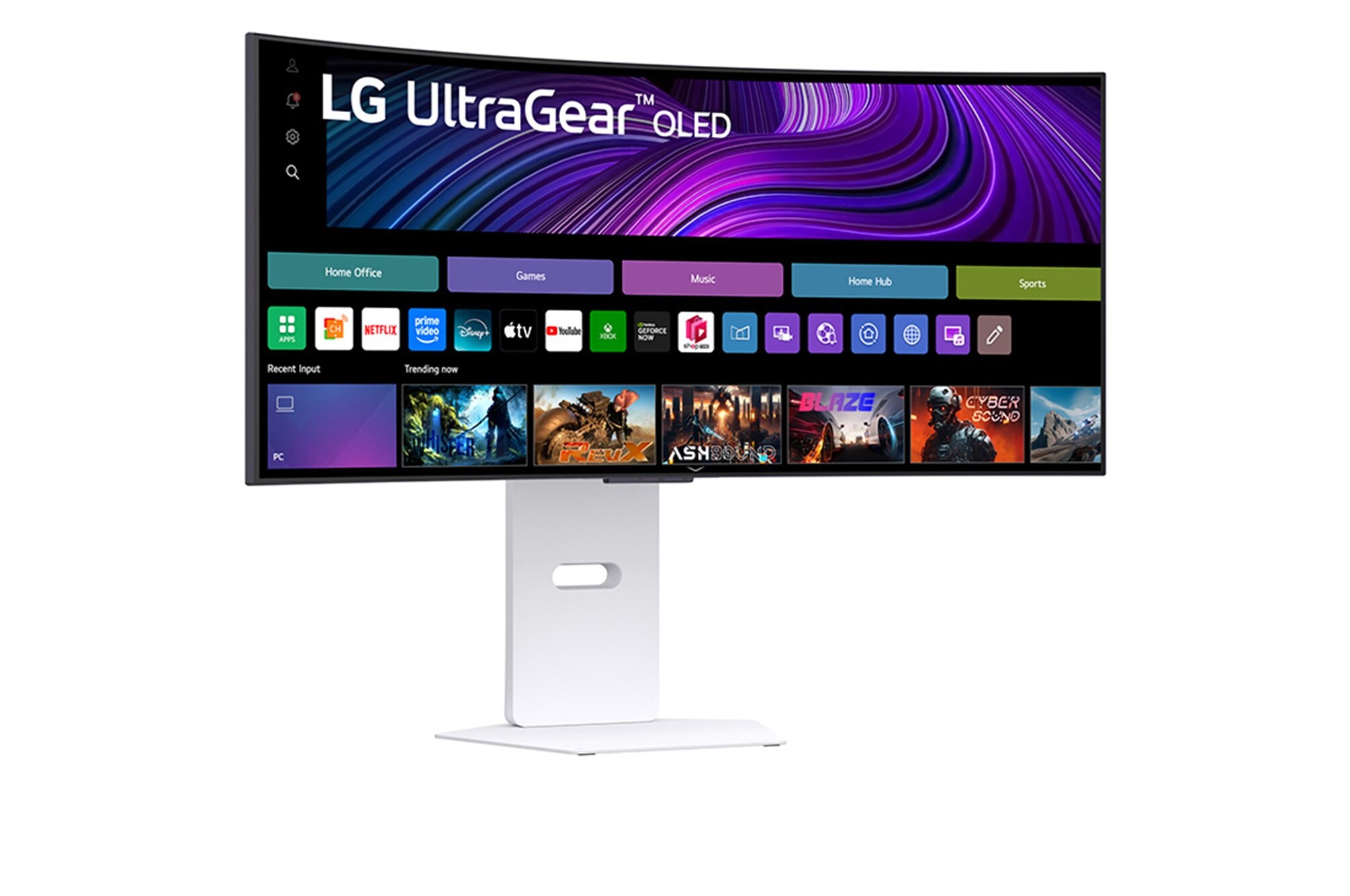 LG UltraGear 34 นิ้ว OLED WQHD Curved Smart webOS มุม 3