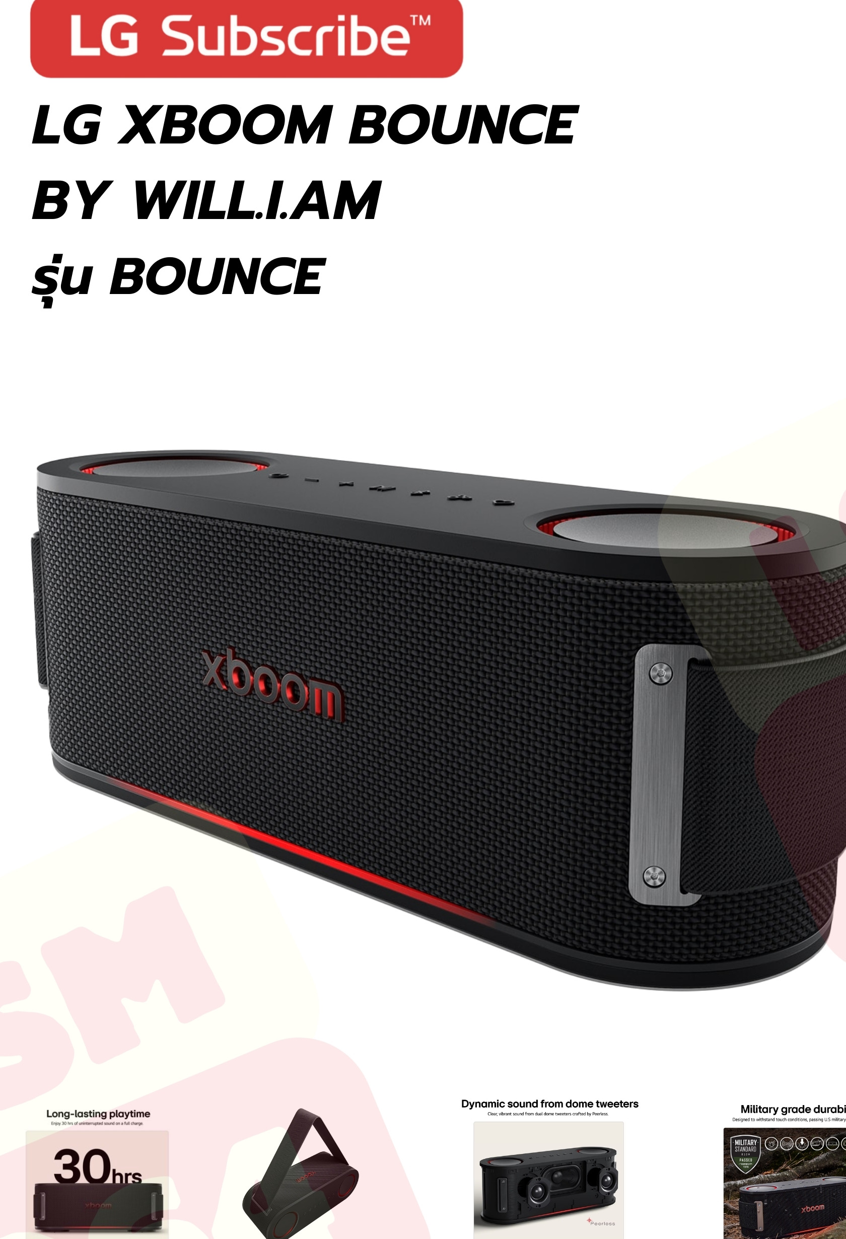 LG XBOOM Bounce by will.i.am