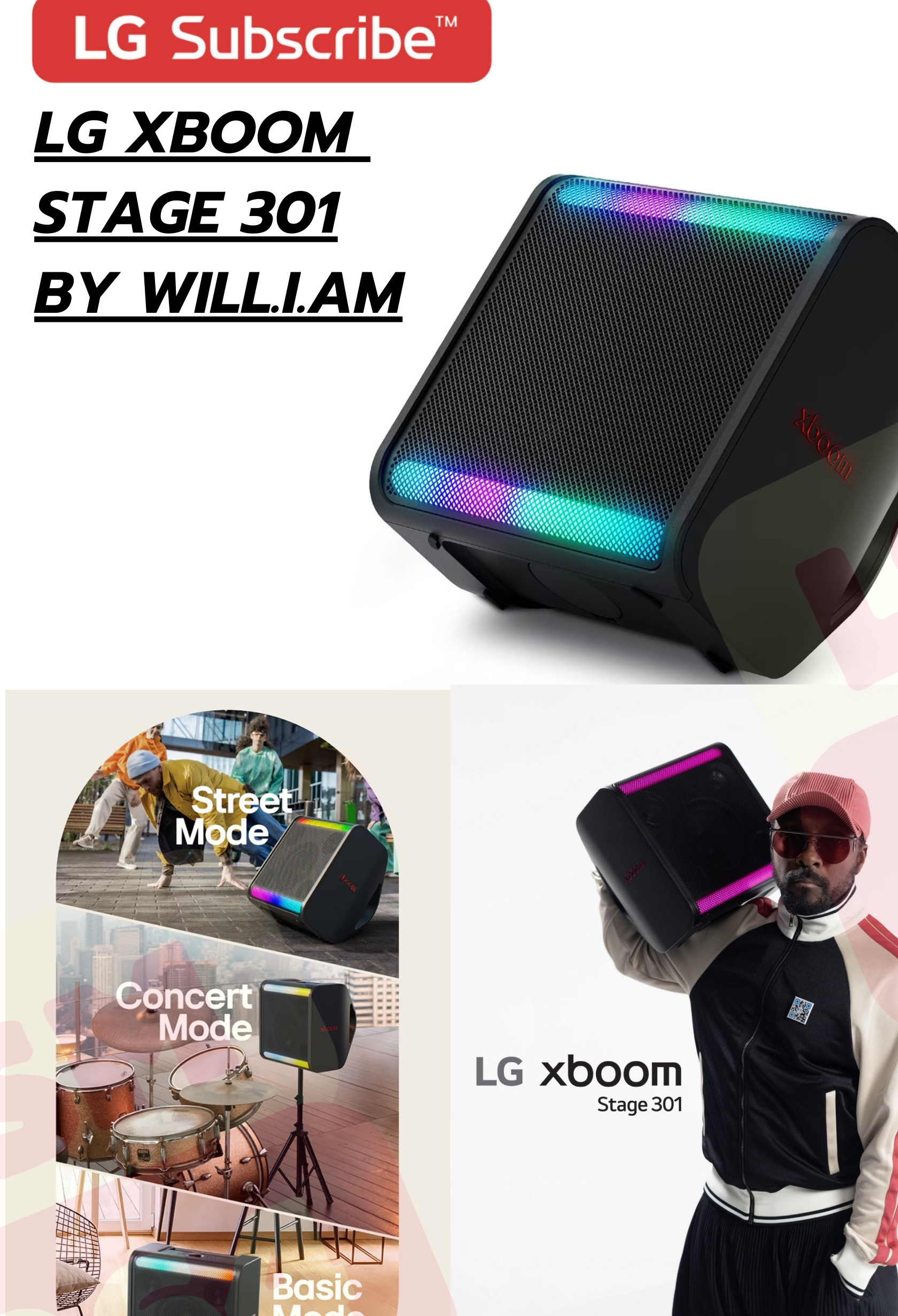 LG XBOOM Stage 301 by will.i.am