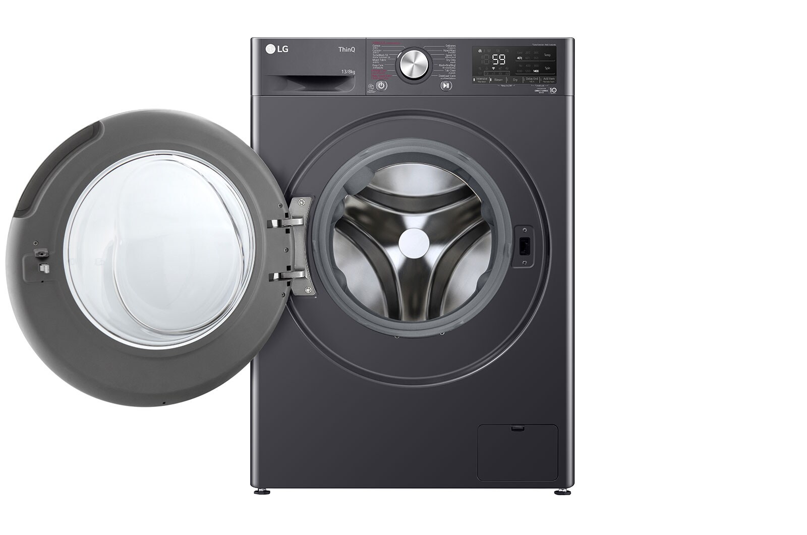 LG เครื่องซักอบฝาหน้า ซัก 13 / อบ 8 KG มุม 2
