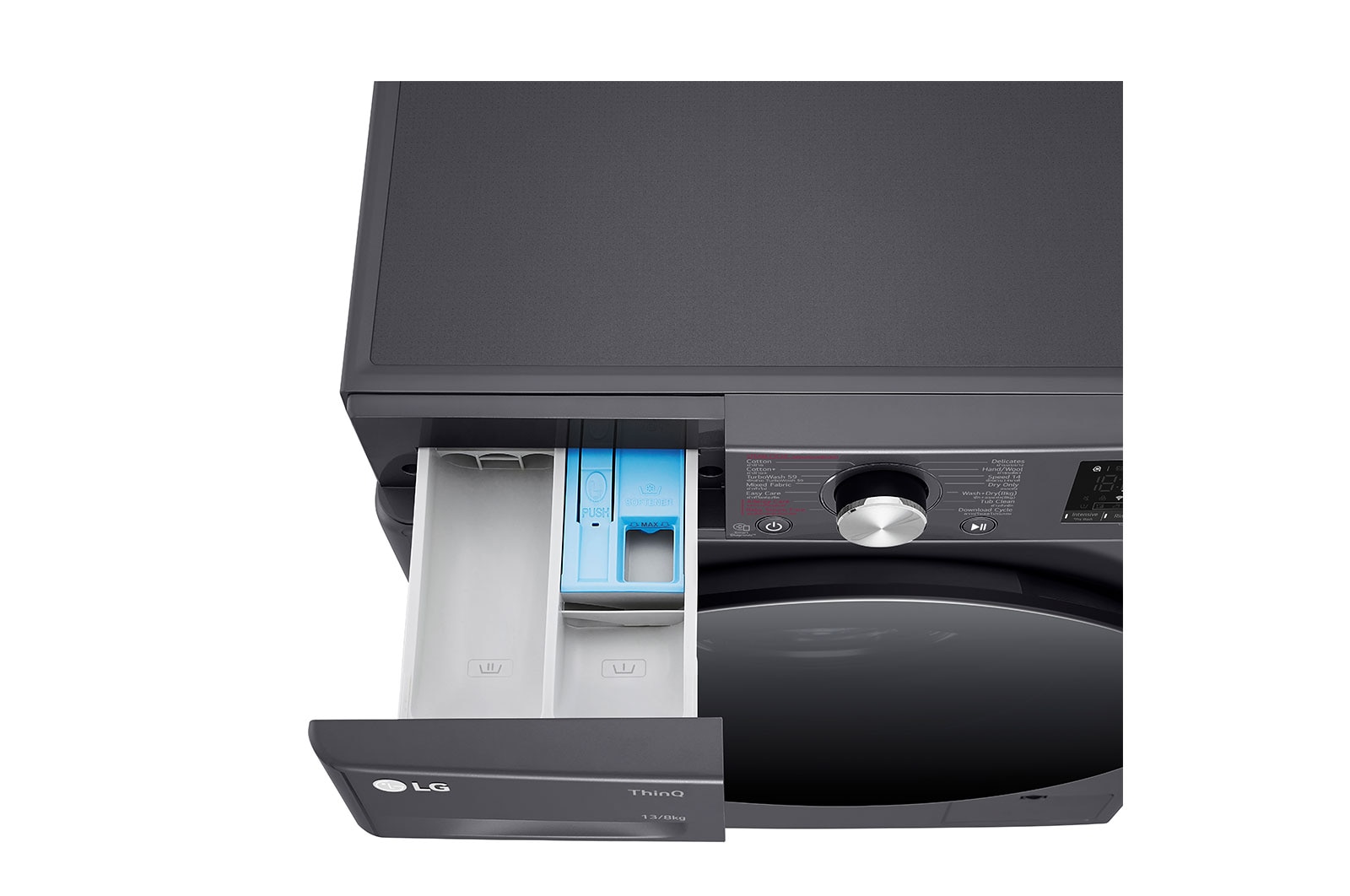 LG เครื่องซักอบฝาหน้า ซัก 13 / อบ 8 KG มุม 7