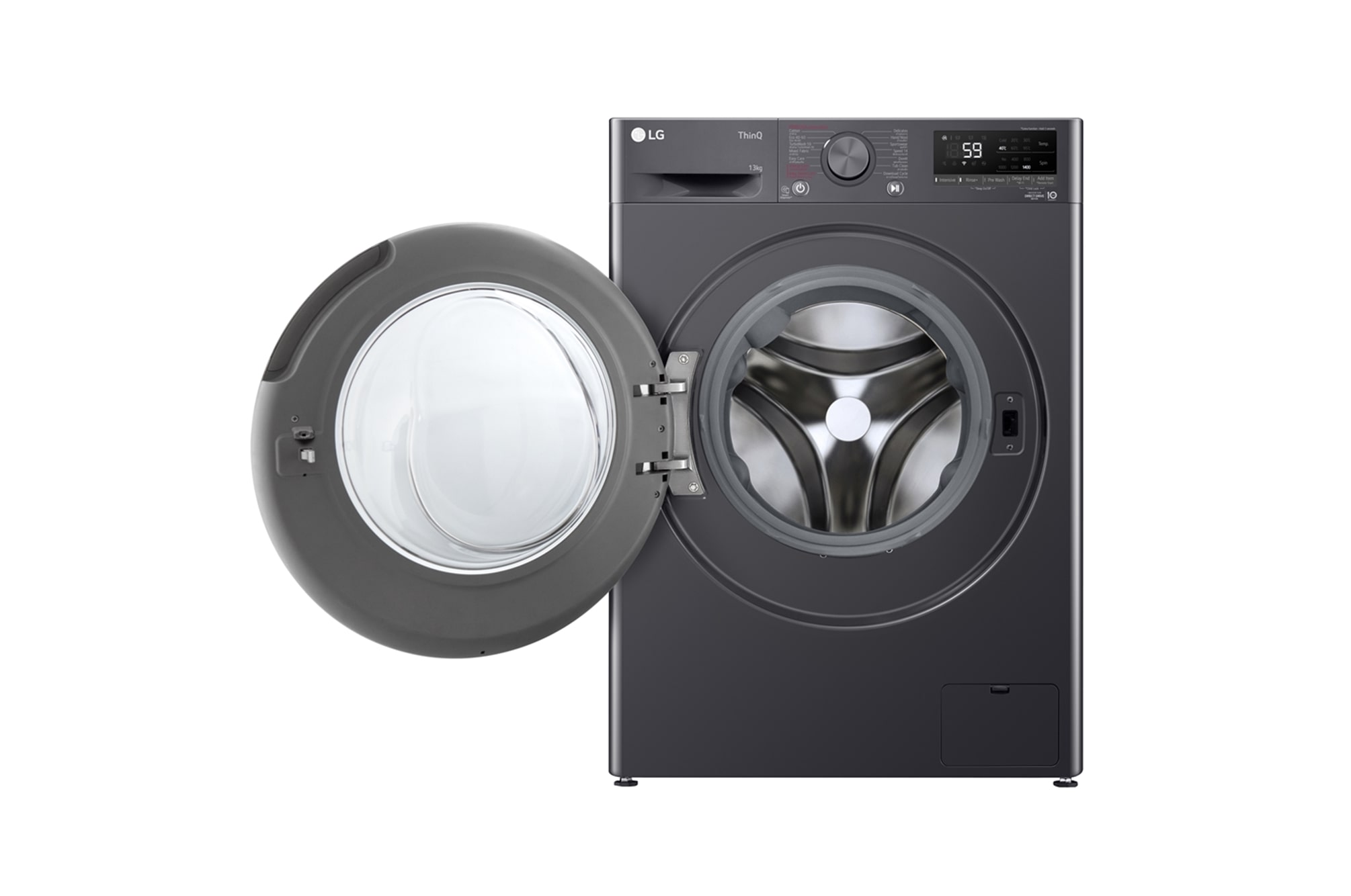 LG เครื่องซักผ้าฝาหน้า 13 KG มุม 2